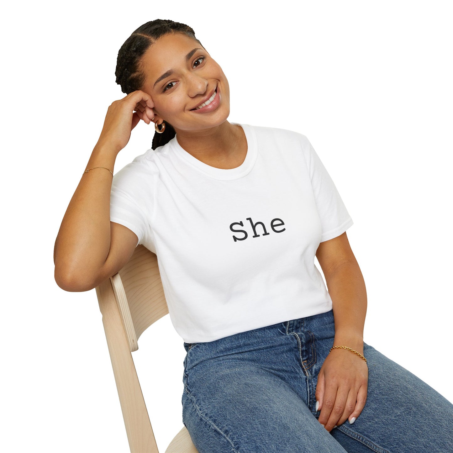 Pronouns In Style: She/Her Edition Softstyle T-Shirt