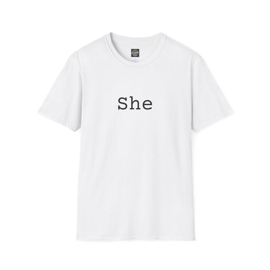 Pronouns In Style: She/Her Edition Softstyle T-Shirt